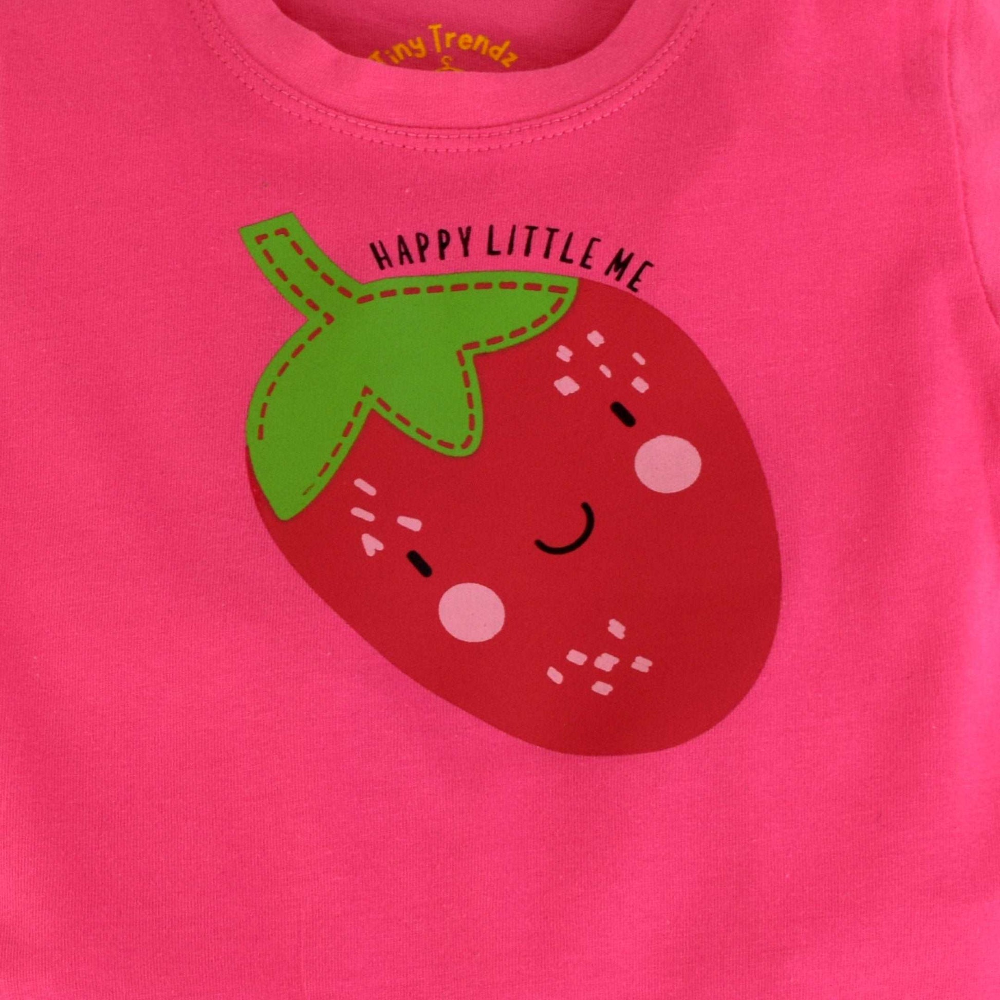Happy Strawberry dress (Pink)