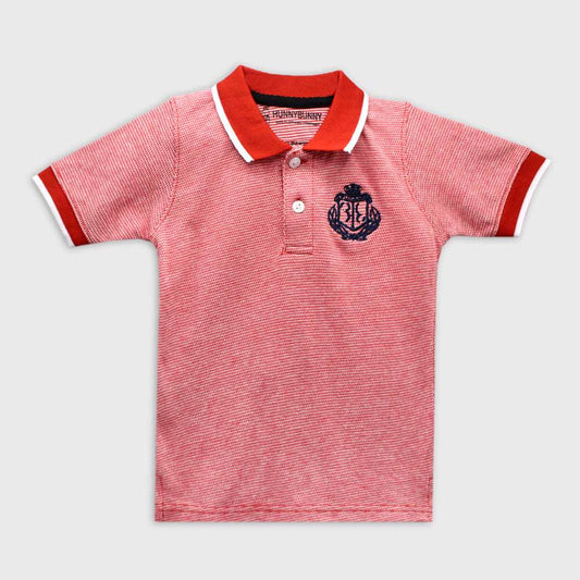 Kids polo (Pink with Stripes)