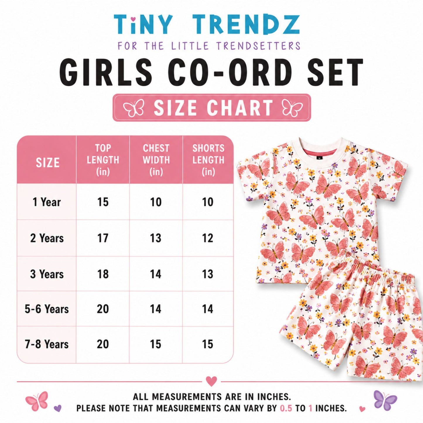 TinyTrendz Flutter Bloom Co-ord Set 🦋🌸