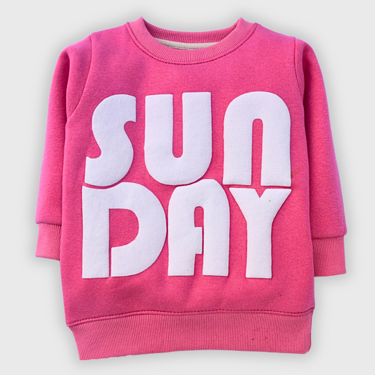 Sunday Kids Sweatshirt (Bubblegum Pink)