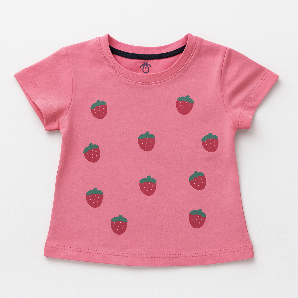 Kids Sweet Strawberry Delight Top (Bubblegum Pink)