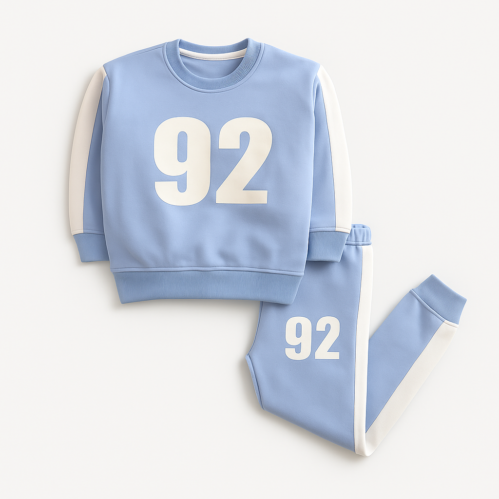 Sky Blue '92' Pajama Set