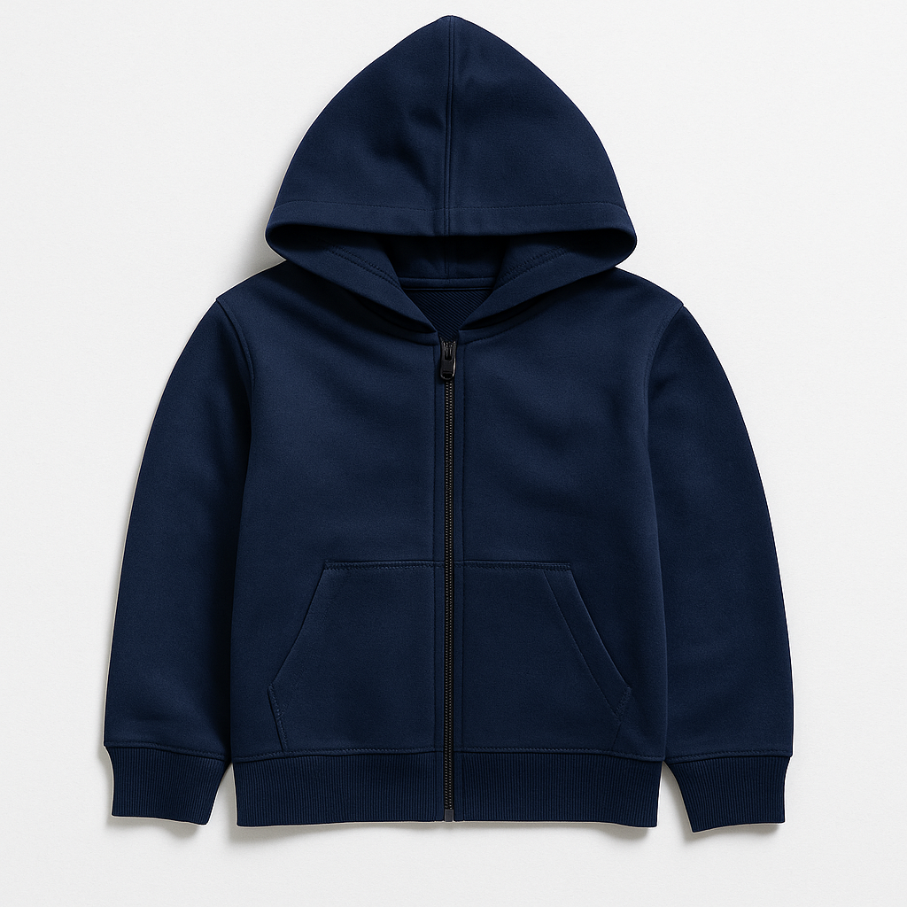 Midnight Cozy Zip-Up Hoodie Navy