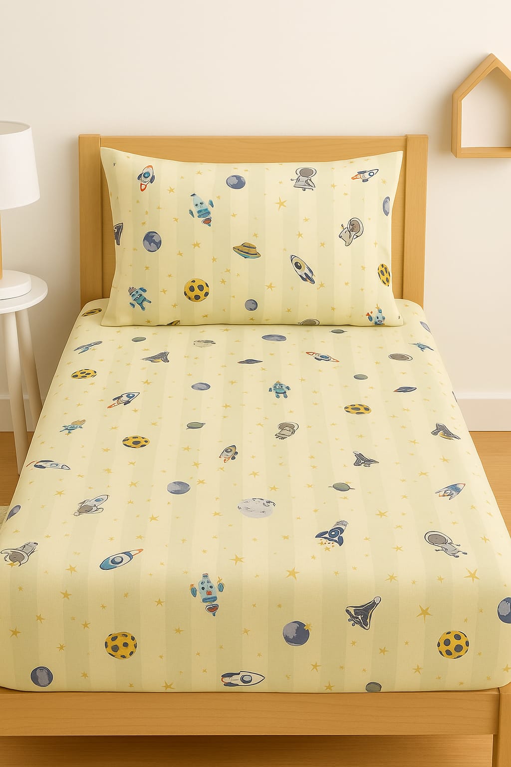 Space Explorer – Kids Single Bedsheet premium