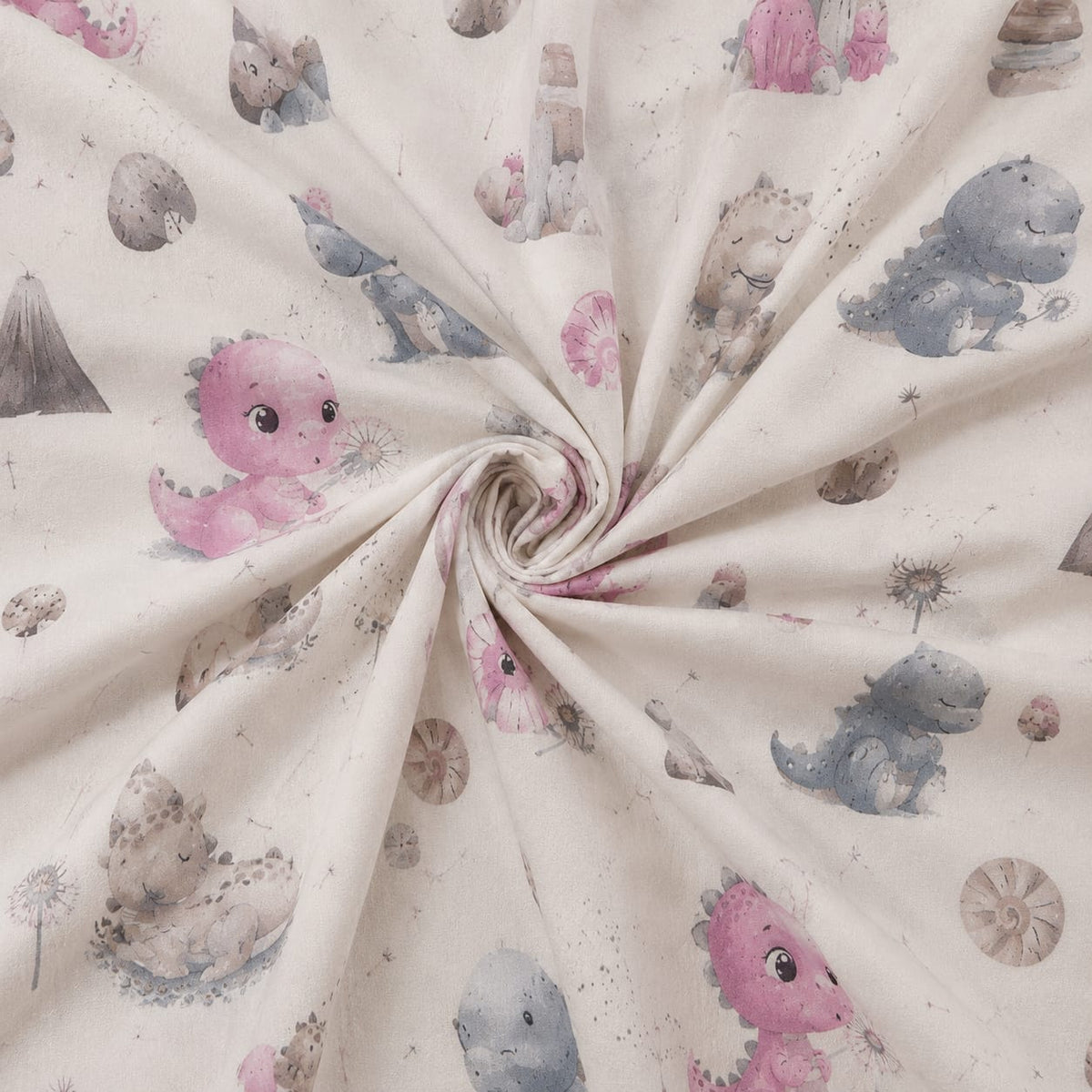 Dreamy Dino Kids Single Bedsheet Set – Soft Cotton Dinosaur Print Bedding