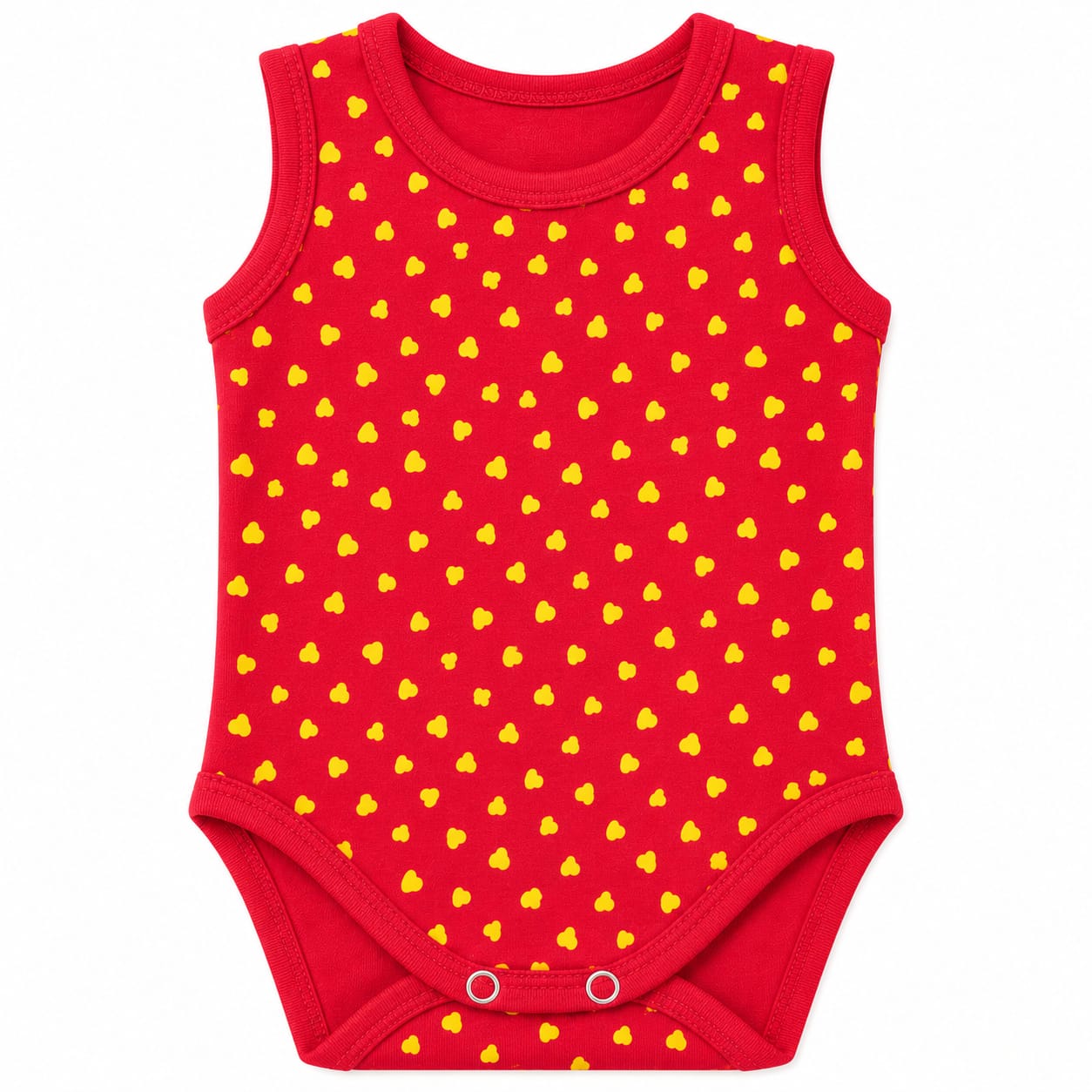 Cherry Glow Hearts Baby Bodysuit