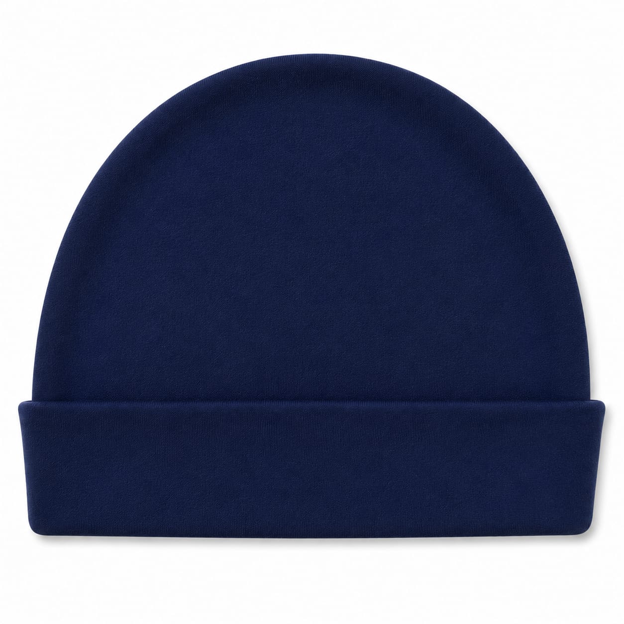 Classic Navy Newborn Baby Cap – Soft Cotton Infant Beanie