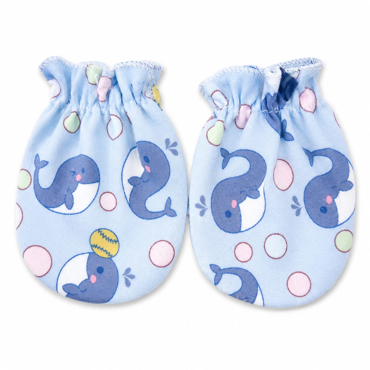 Whale Wishes Baby Mittens