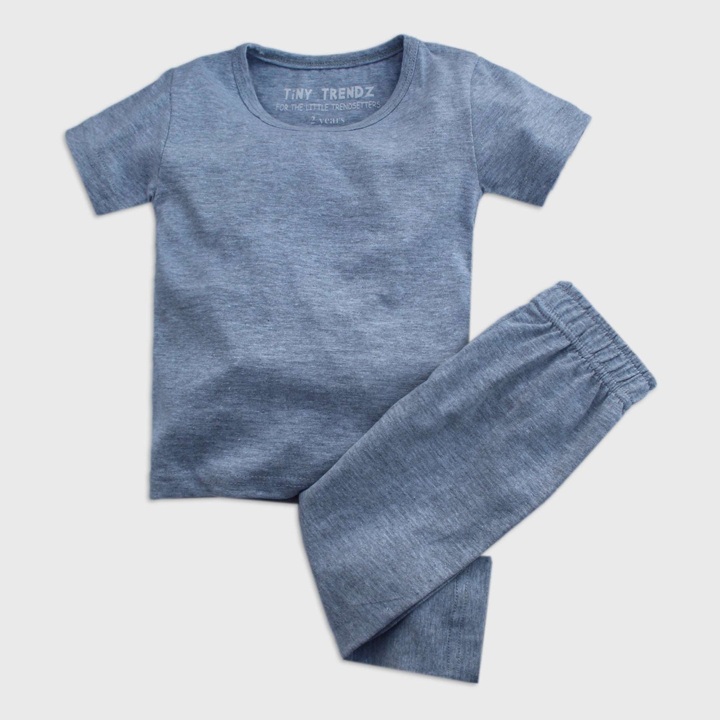 Kids 2 piece Shirt & trouser set/Nightwear (Grey)