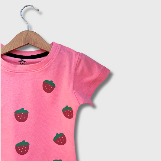 Kids Sweet Strawberry Delight Top (Bubblegum Pink)