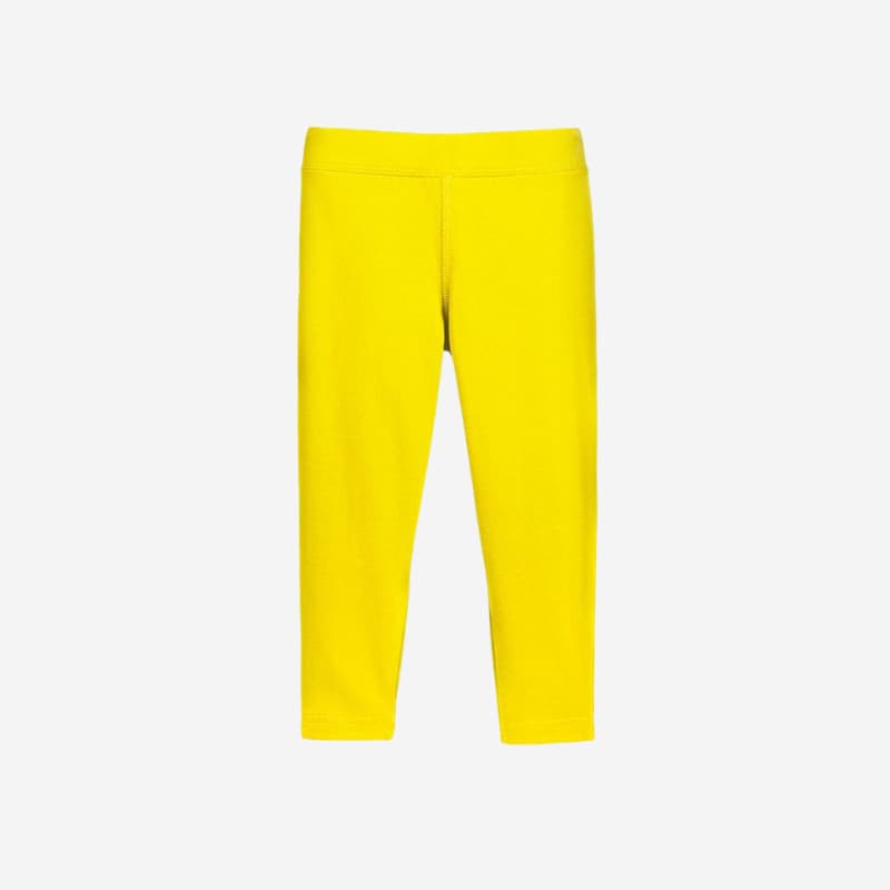 Bright Yellow Kids Summer Leggings