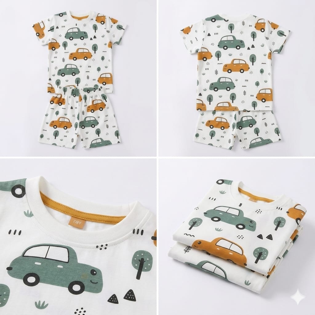 TinyTrendz Beep Beep Buddies Co-ord Set