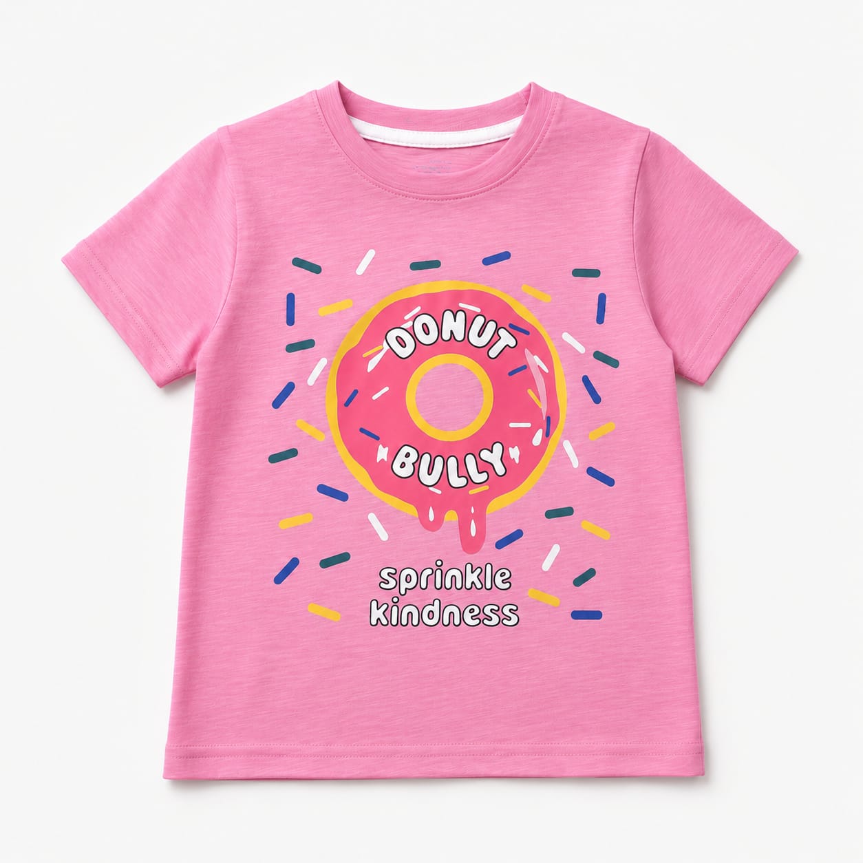 Donut Bully Kids Cotton T-Shirt & Royal Blue Trouser Co-ord Set