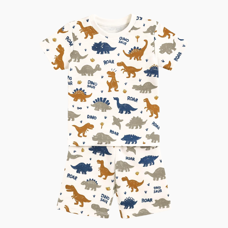 Dino Roar & Explore shirt & shorts set