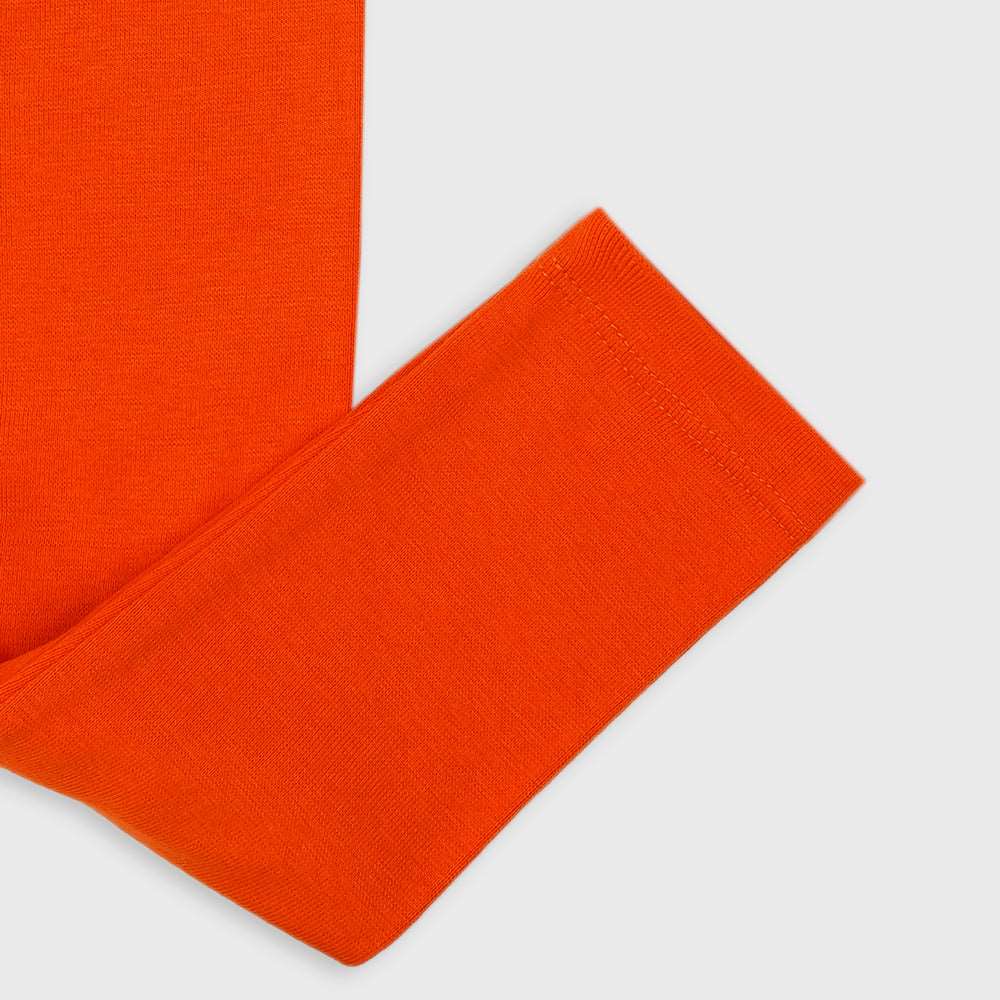 Solid Leggings for Girls Orange