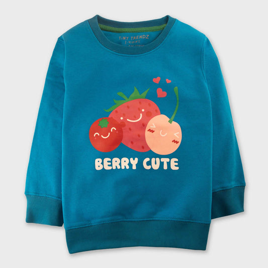 Berry cute Kids sweatshirt (Blue)
