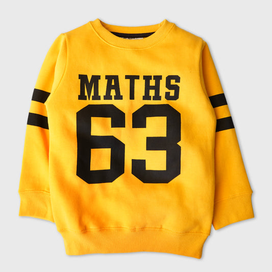 Maths 63 kids sweatshirt (Yellow)