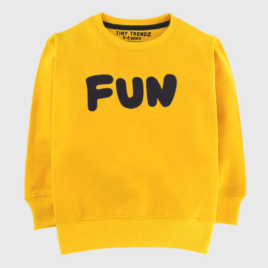 Fun kids sweatshirt (Yellow)