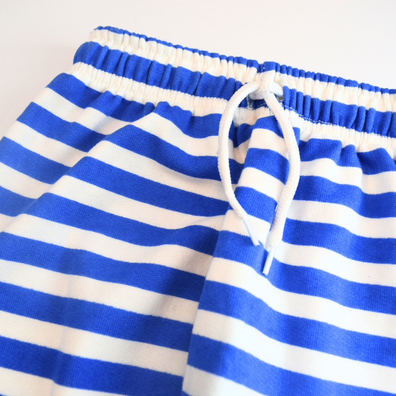 Blue Stripes Fleece Pajama Set
