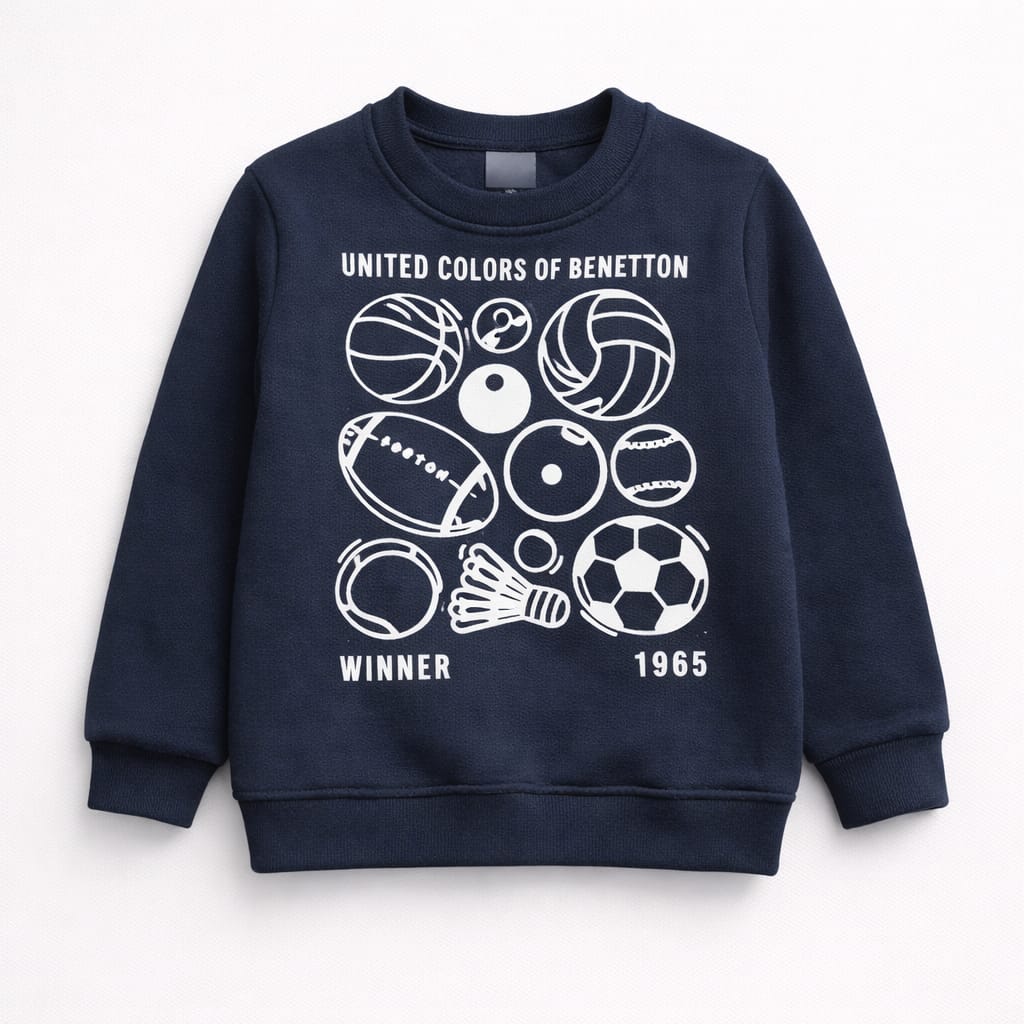 Navy Sports Icon Kids Fleece Tracksuit (2-Piece Set)