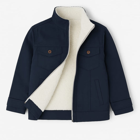 Navy Explorer Sherpa Jacket