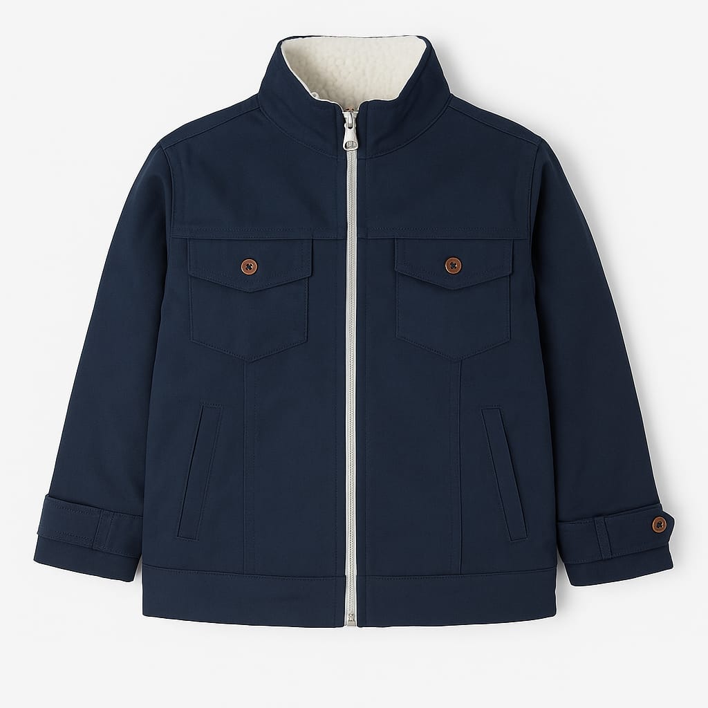 Navy Explorer Sherpa Jacket