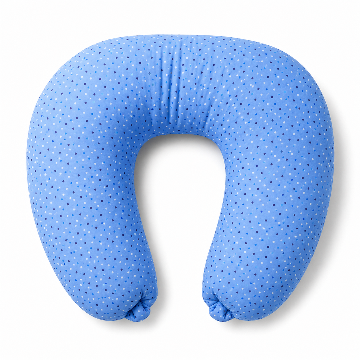 Blue Polka Dot Baby Feeding Pillow