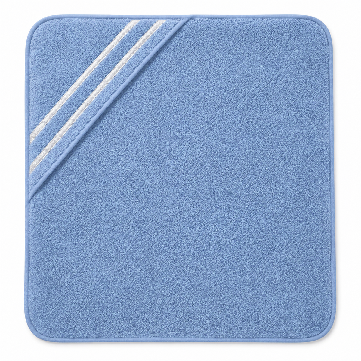 Dusty Blue Hooded Baby Bath Towel – 30 × 29 Inches