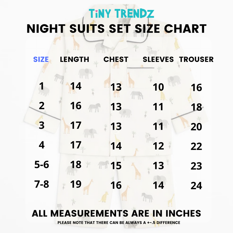 Green Check Cotton Full-Sleeve Night Suit