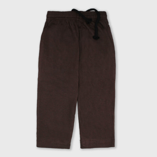 Kids Cotton Pants (Dark Brown)