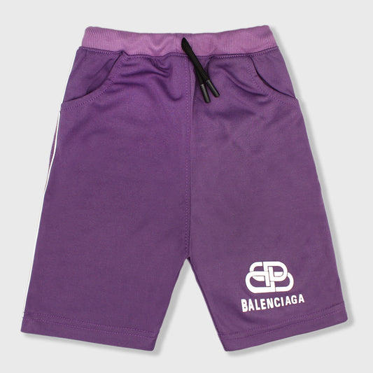 Kids Polyester Shorts Purple