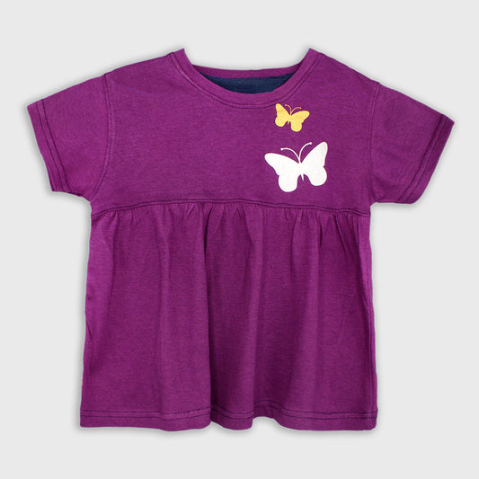 Girls Butterfly Top (Purple)