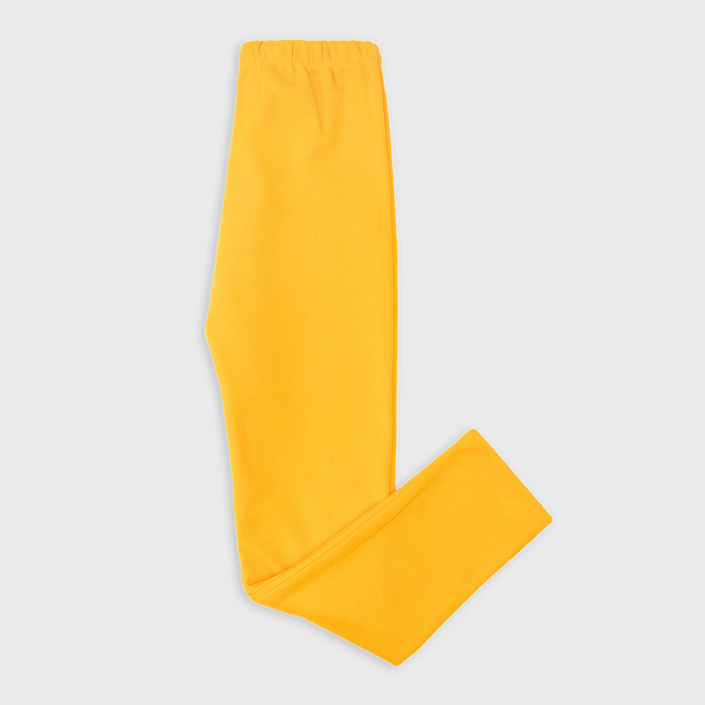 Solid Leggings for Girls Mango Yellow