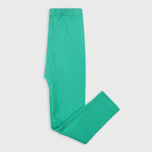 Solid Leggings for Girls Turquoise Green