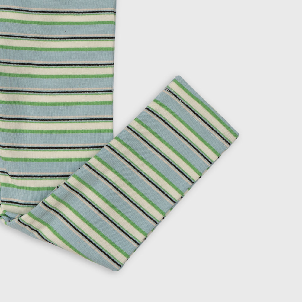 Solid Leggings for Girls Multi Stripes