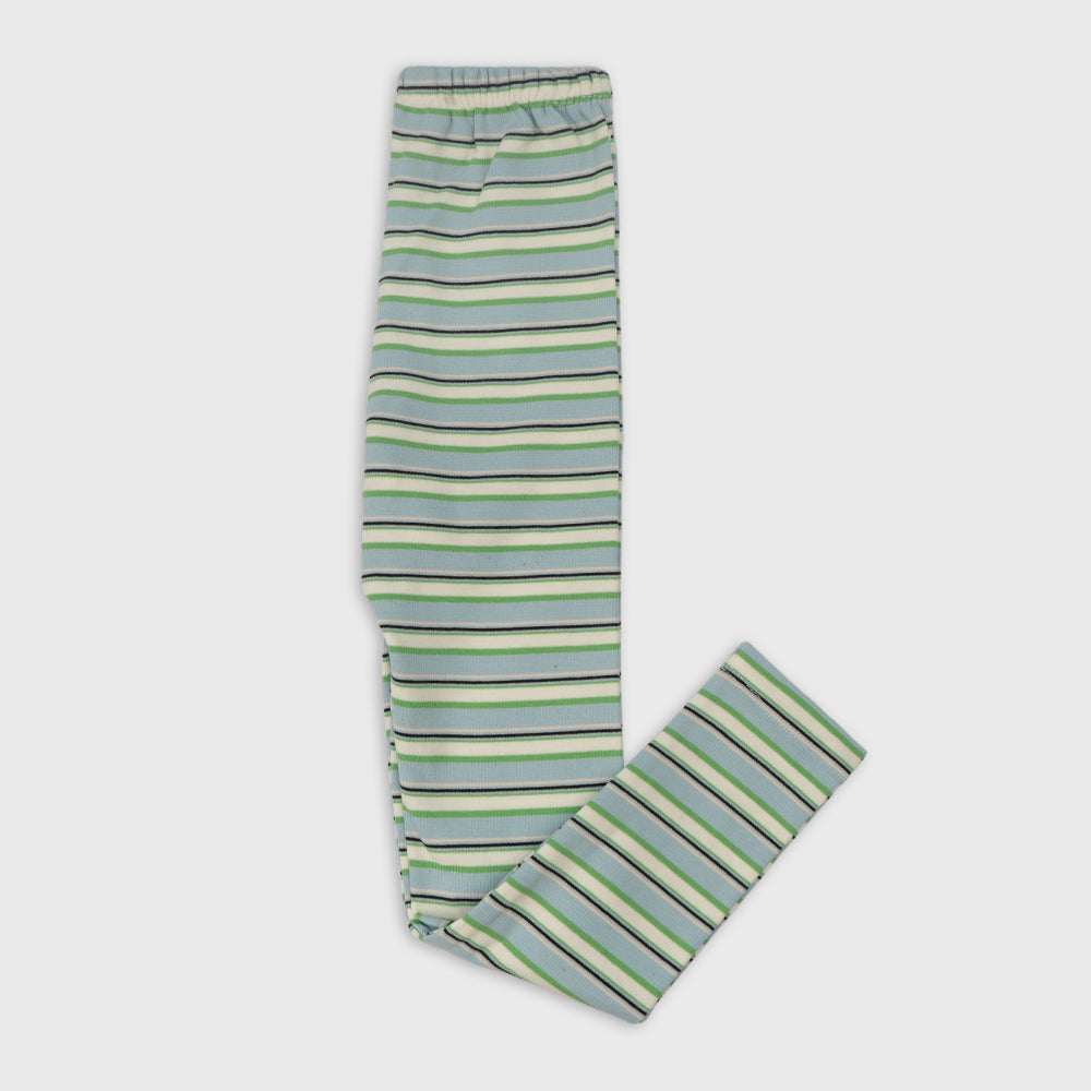 Solid Leggings for Girls Multi Stripes