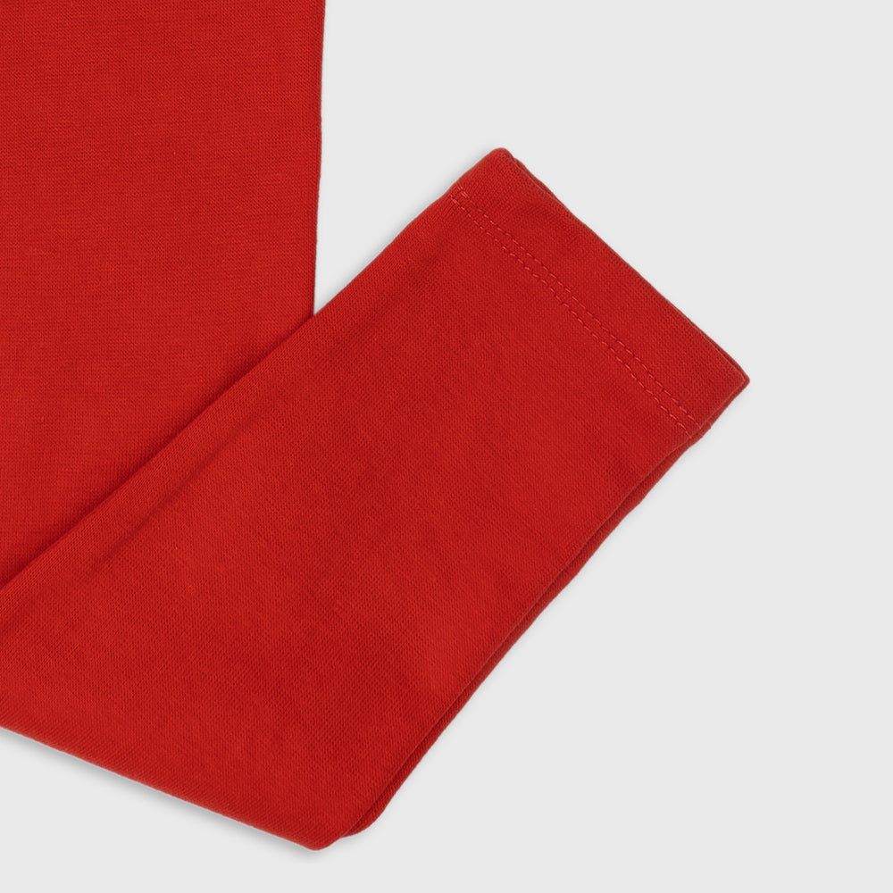 Solid Leggings for Girls RED