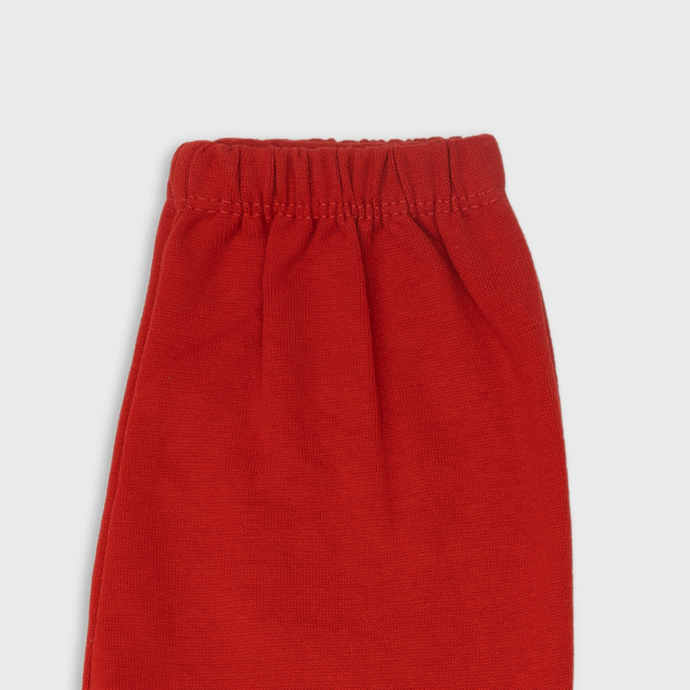 Solid Leggings for Girls RED