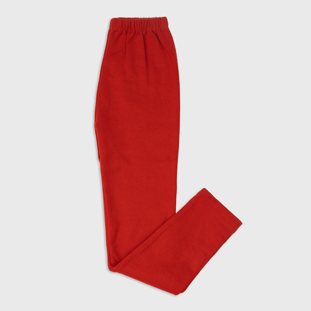 Solid Leggings for Girls RED