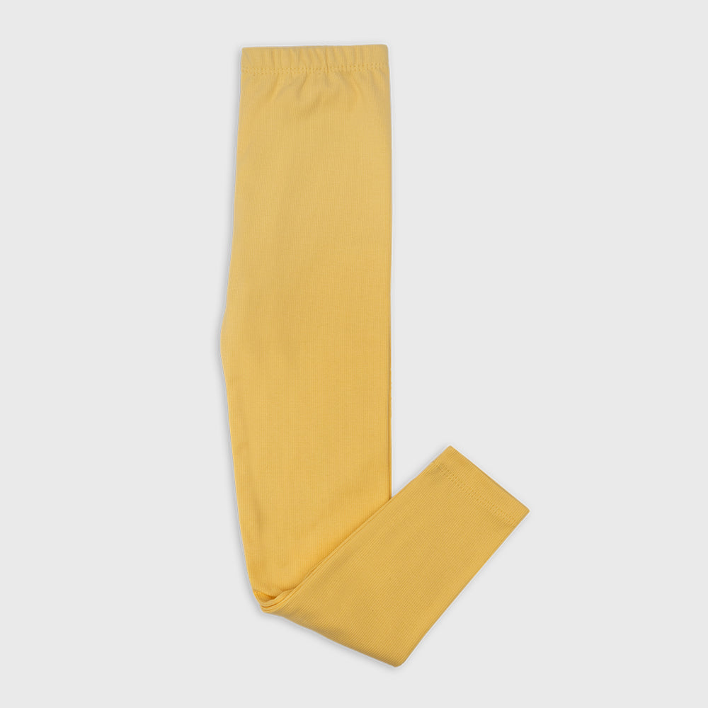 Solid Leggings for Girls Yellow
