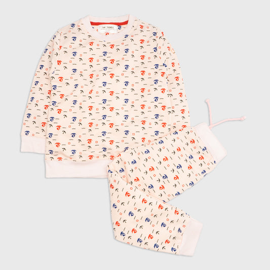 Boats & ships Track suit / Pajama set Baby Pink