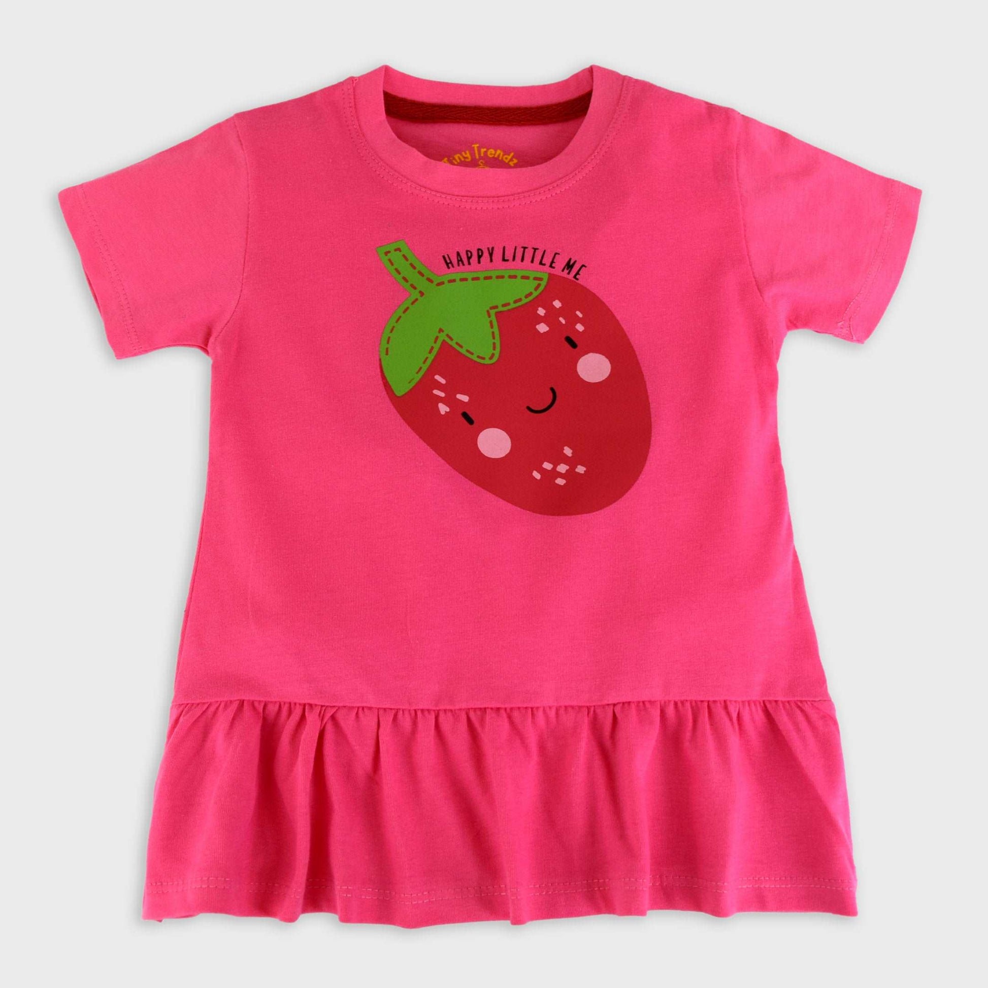 Happy Strawberry dress (Pink)