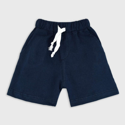 Color block Panel set Long Shorts (Navy blue, brown & white)