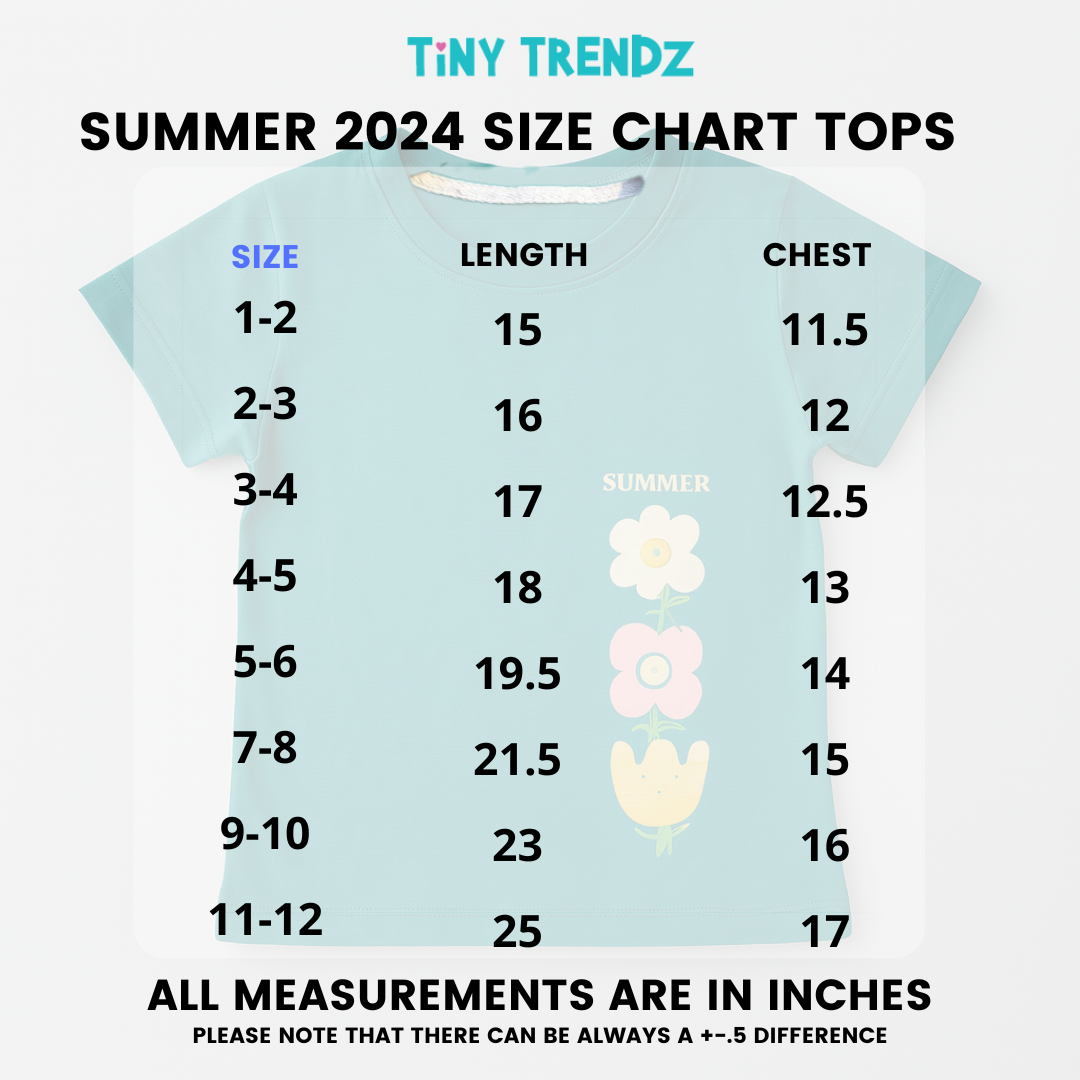 Kids Floral dance Top (Teal)