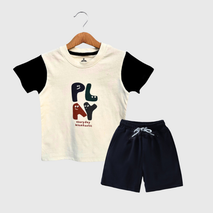 Kids Play Doodle Shorts & Tee set: