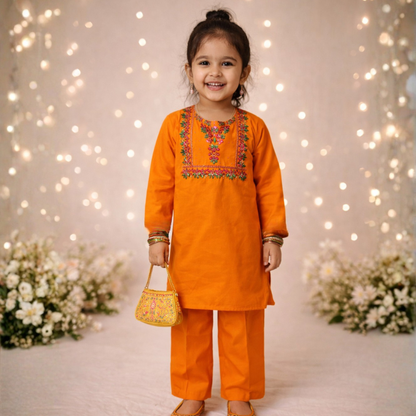 Narang Bahaar (Orange & Multi Embroidery) 🍊