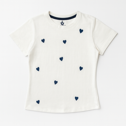 Kids Sweetheart Sprinkle Top (White)