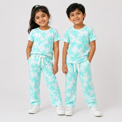 Mint Cloud Tie n dye Co-ord Set