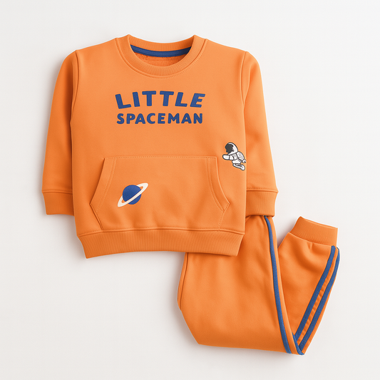 Little Spaceman Fleece Pajama Set