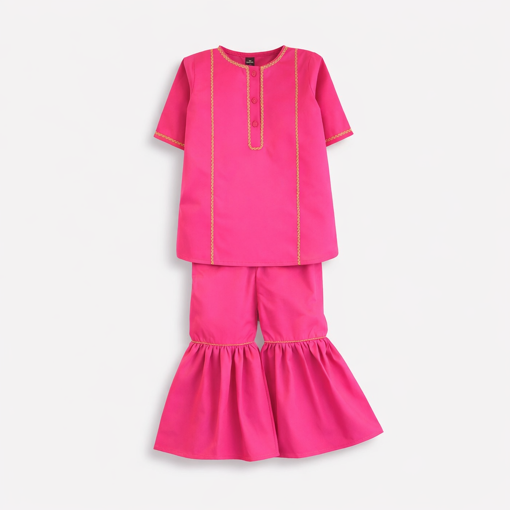 Gulabi Sitara (Shocking Pink & Gold)